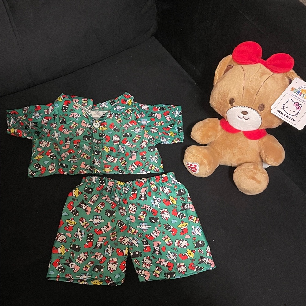 Hello Kitty Build-A-Bear Kids Pajama Set with Bear